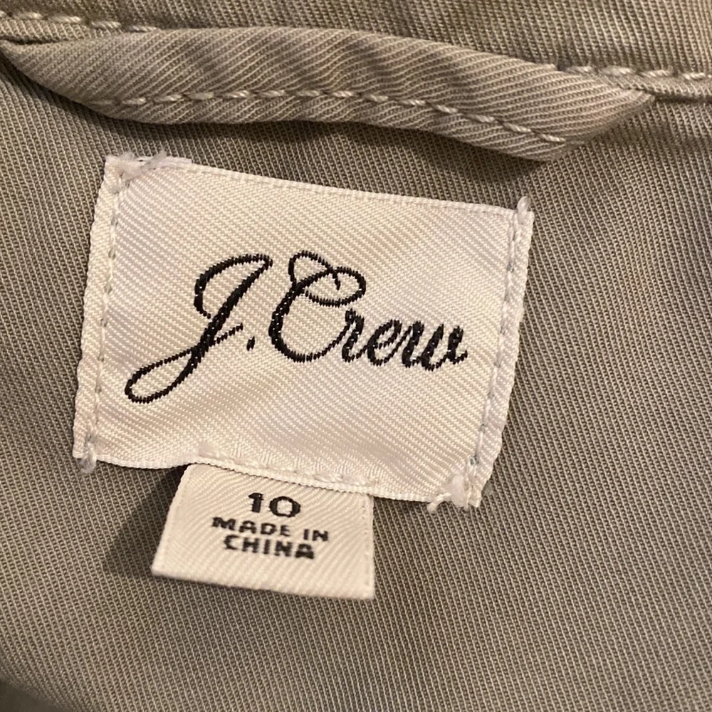 J. Crew green cotton jumpsuit. Size 10. Style AY629